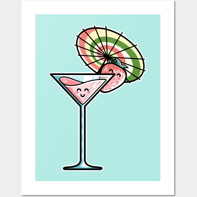 Kaylee's Strawberry Cocktail Wall Art by freeves